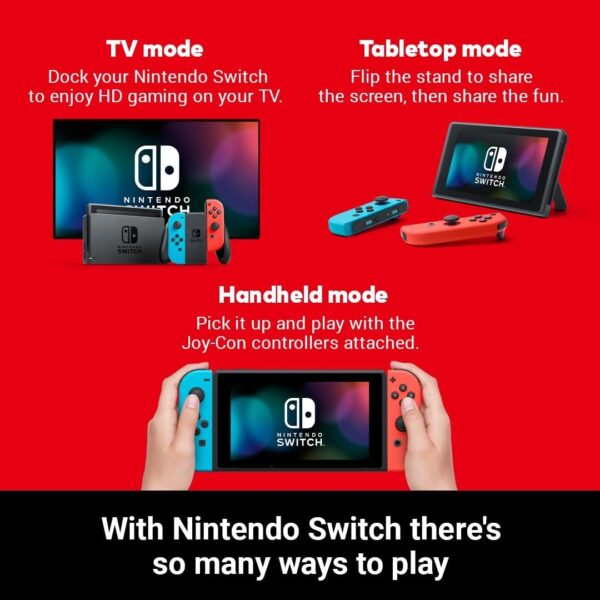 Nintendo Switch (Neon Red/Neon blue) - Image 3