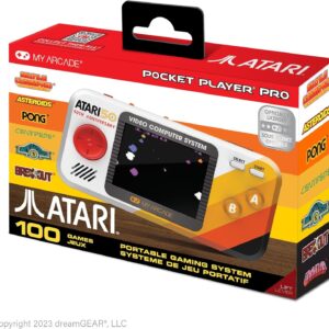 My Arcade DGUNL-7015 Atari Pocket Player Pro Handheld Portable Gaming System 100 Games