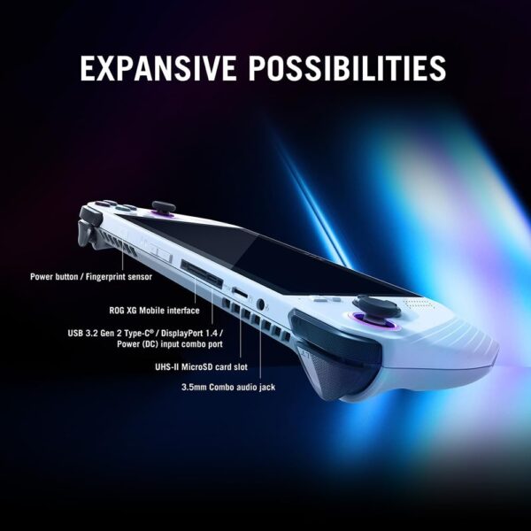 ASUS ROG Ally Handheld Gaming Console (AMD Ryzen Z1 Extreme Processor | 7" Full HD 120Hz IPS 500nits Touchscreen | 16GB RAM | 512GB PCIe SSD|AMD Radeon Graphics|Windows 11|3 Months Xbox GamePass|White - Image 4