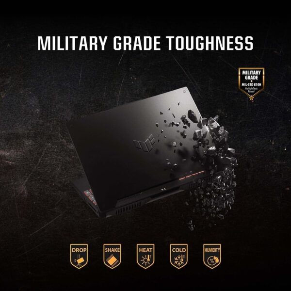 ASUS TUF F15 FX507ZCA 15.6" Full HD 144Hz Gaming Laptop (Intel i5-12500H, NVIDIA GeForce RTX 3050, 16GB RAM, 512GB PCIe SSD, Windows 11 Home) - Image 5