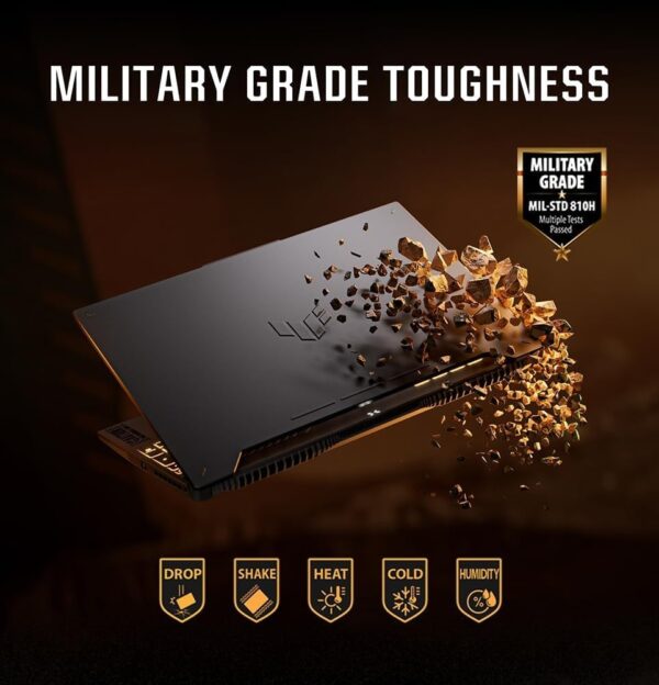 ASUS TUF F15 FX507ZCA 15.6" Full HD 144Hz Gaming Laptop (Intel i5-12500H, NVIDIA GeForce RTX 3050, 16GB RAM, 512GB PCIe SSD, Windows 11 Home) - Image 46