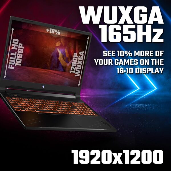 Acer Nitro V 16 ANV16-41 Gaming Laptop - AMD Ryzen 7 8845HS, 16GB, 1TB SSD, NVIDIA GeForce RTX 4060 8G, 16" WUXGA IPS 165Hz, Windows 11, Black - Image 4