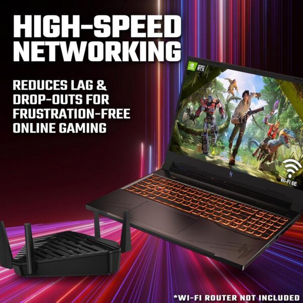 Acer Nitro V 16 ANV16-41 Gaming Laptop - AMD Ryzen 7 8845HS, 16GB, 1TB SSD, NVIDIA GeForce RTX 4060 8G, 16" WUXGA IPS 165Hz, Windows 11, Black - Image 8
