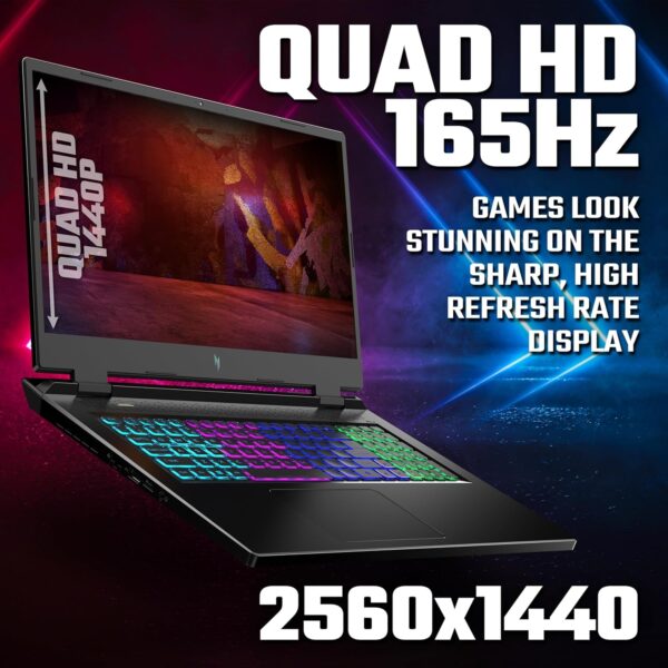 Acer Nitro V 16 ANV16-41 Gaming Laptop - AMD Ryzen 7 8845HS, 16GB, 1TB SSD, NVIDIA GeForce RTX 4060 8G, 16" WUXGA IPS 165Hz, Windows 11, Black - Image 22