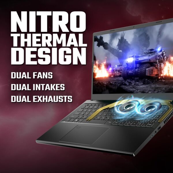 Acer Nitro V 16 ANV16-41 Gaming Laptop - AMD Ryzen 7 8845HS, 16GB, 1TB SSD, NVIDIA GeForce RTX 4060 8G, 16" WUXGA IPS 165Hz, Windows 11, Black - Image 30