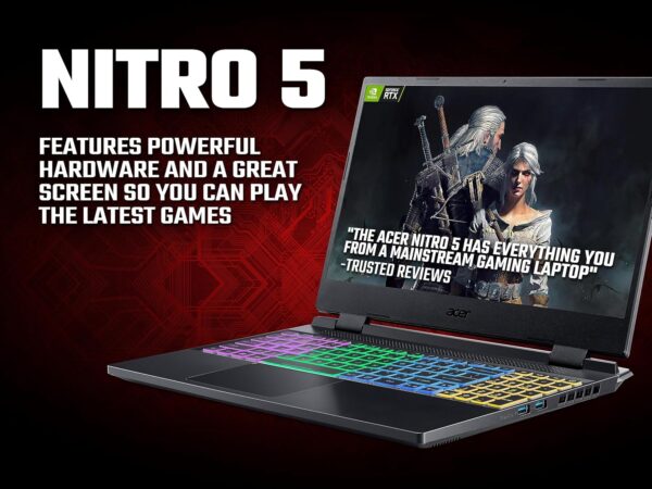 Acer Nitro V 16 ANV16-41 Gaming Laptop - AMD Ryzen 7 8845HS, 16GB, 1TB SSD, NVIDIA GeForce RTX 4060 8G, 16" WUXGA IPS 165Hz, Windows 11, Black - Image 35