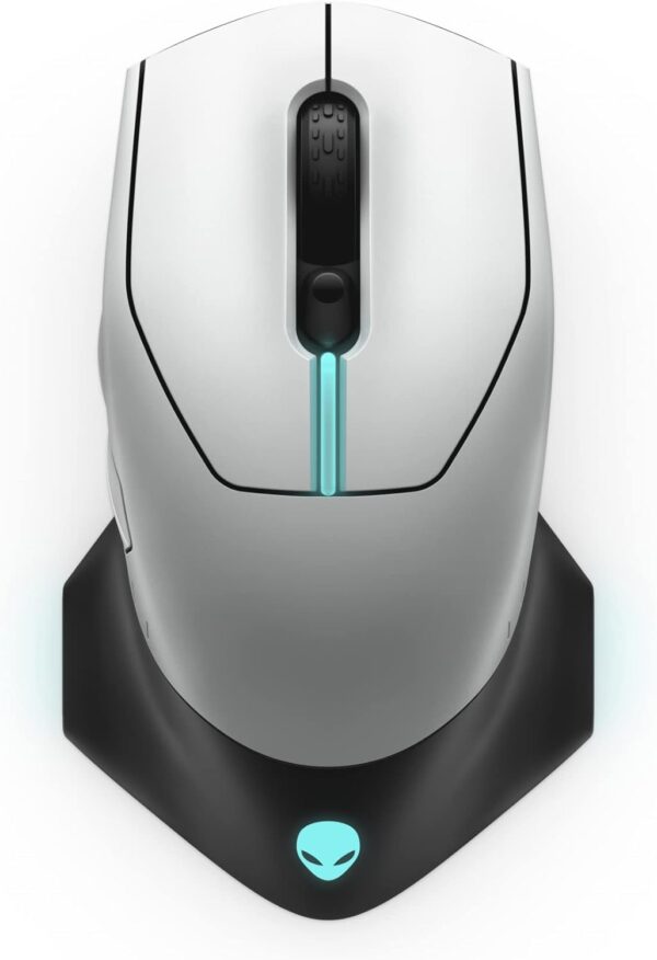 Alienware AW620M Wireless Gaming Mouse - 26,000 DPI, 140-Hour Battery Life, 7 Programmable Buttons, 16.8 million AlienFX RGB Lighting Right-Handed Design, USB-C - Lunar Light - Image 54