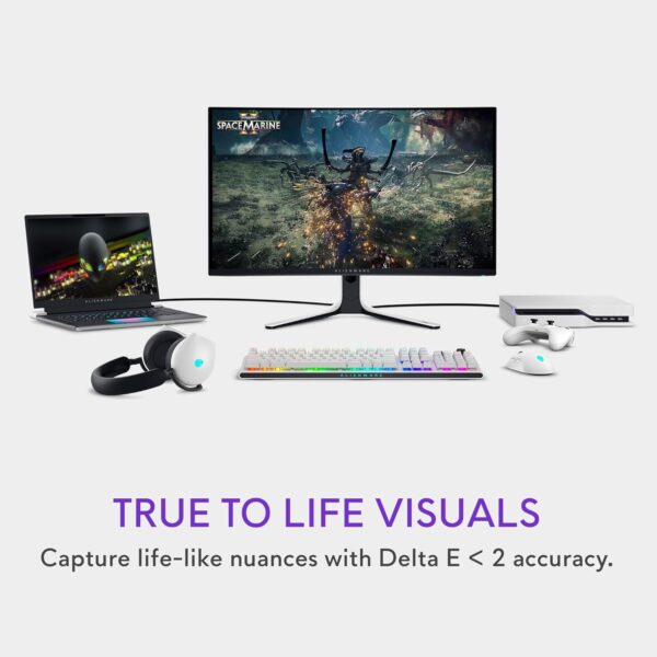 Alienware AW3225QF 32 Inch 4K UHD (3840x2160) 1700R Curved Gaming Monitor, 240Hz, QD OLED, 0.03ms, NVIDIA G-SYNC Compatible, HDR, Dolby Vision, USB-C, DisplayPort, 2x HDMI, 4x USB, 3 Year Warranty - Image 9
