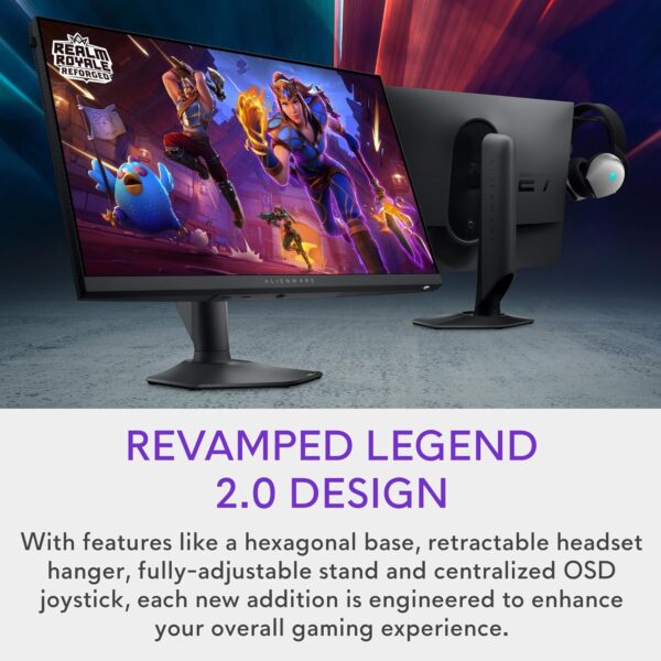 Alienware AW3225QF 32 Inch 4K UHD (3840x2160) 1700R Curved Gaming Monitor, 240Hz, QD OLED, 0.03ms, NVIDIA G-SYNC Compatible, HDR, Dolby Vision, USB-C, DisplayPort, 2x HDMI, 4x USB, 3 Year Warranty - Image 19