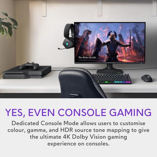 Alienware AW3225QF 32 Inch 4K UHD (3840x2160) 1700R Curved Gaming Monitor, 240Hz, QD OLED, 0.03ms, NVIDIA G-SYNC Compatible, HDR, Dolby Vision, USB-C, DisplayPort, 2x HDMI, 4x USB, 3 Year Warranty - Image 52