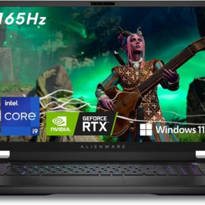 Alienware m18 R2 Gaming Laptop 18" QHD+ 165Hz display, Intel Core i9 14900HX, NVIDIA GeForce RTX 4070, 32GB RAM, 1TB SSD, Dark Metallic Moon, Per Key AlienFX RGB keyboard - UK