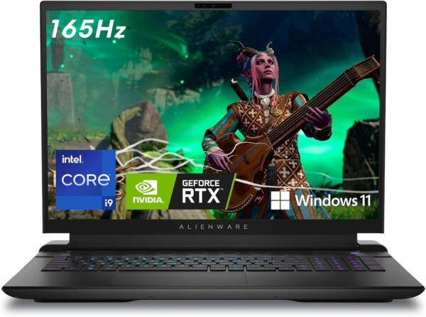 Alienware m18 R2 Gaming Laptop 18" QHD+ 165Hz display, Intel Core i9 14900HX, NVIDIA GeForce RTX 4070, 32GB RAM, 1TB SSD, Dark Metallic Moon, Per Key AlienFX RGB keyboard - UK