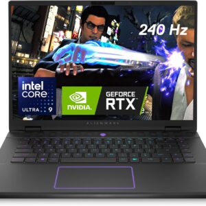 Alienware m16 R2 Gaming Laptop 16" QHD+ (2560 x 1600) 240Hz Display, Intel Core Ultra 9 Processor 185H, NVIDIA GeForce RTX 4070 Graphics, 32GB RAM, 1TB SSD, Windows 11 Home, English Backlit Keyboard