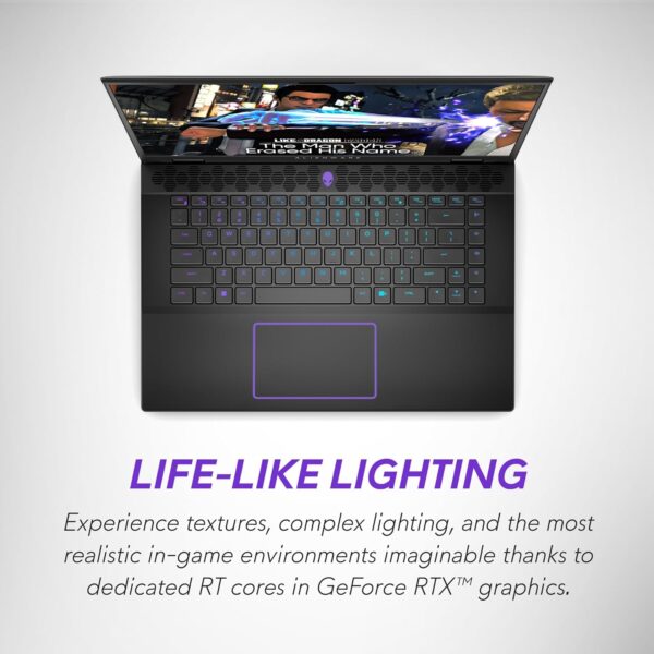 Alienware m16 R2 Gaming Laptop 16" QHD+ (2560 x 1600) 240Hz Display, Intel Core Ultra 9 Processor 185H, NVIDIA GeForce RTX 4070 Graphics, 32GB RAM, 1TB SSD, Windows 11 Home, English Backlit Keyboard - Image 7