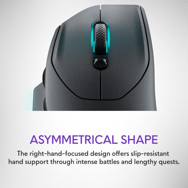 Alienware Wireless Gaming Mouse - AW620M (Dark Side of the Moon) - Image 2
