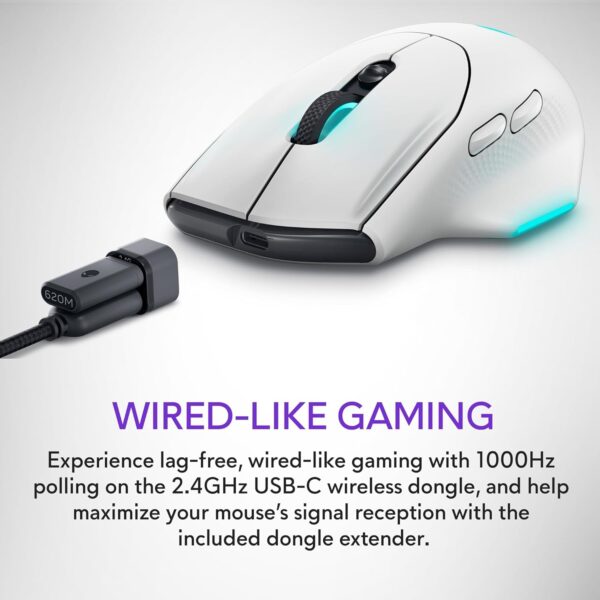 Alienware Wireless Gaming Mouse - AW620M (Dark Side of the Moon) - Image 34