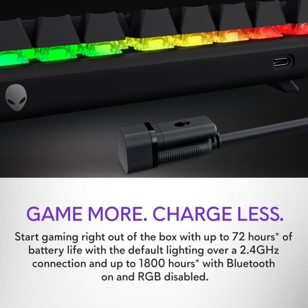 Alienware 510K Low-Profile RGB Mechanical Gaming Keyboard, US Layout - AW510K (Dark Side Of The Moon) - Image 25