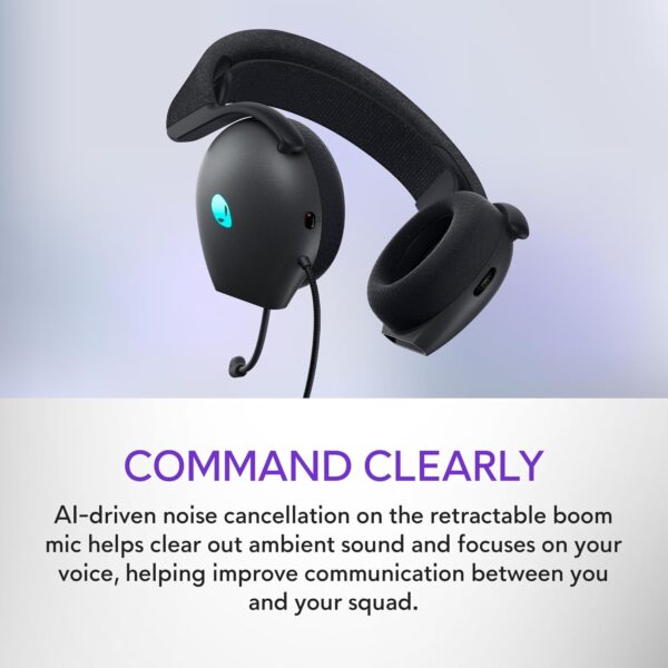 Dell Alienware Wired Gaming Headset - AW520H (Lunar Light) - Image 12