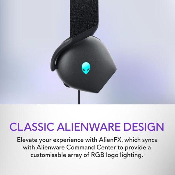 Dell Alienware Wired Gaming Headset - AW520H (Lunar Light) - Image 16