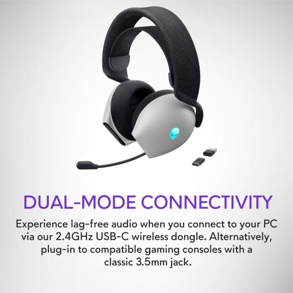 Dell Alienware Wired Gaming Headset - AW520H (Lunar Light) - Image 43