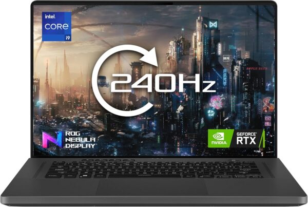 MESH Computers ASUS ROG Zephyrus G16 GU603VI Gaming Laptop (Intel Core i9-13900H (13th Gen), 48 GB DDR4-SDRAM, 2000 GB SSD, NVIDIA GeForce RTX 4070, 16" WQXGA, Windows 11 Pro)