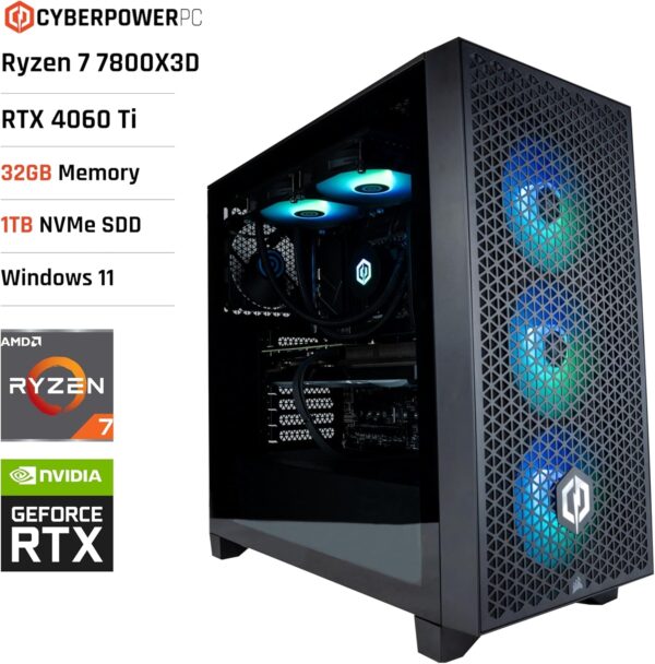 CyberPowerPC Luxe Gaming PC - Intel Core i9-12900KF, Nvidia RTX 4080 Super 16GB, 32GB RAM, 1TB NVMe SSD, 750W 80+ PSU, Wi-Fi, Liquid Cooling, Windows 11, Ark RGB - Image 35