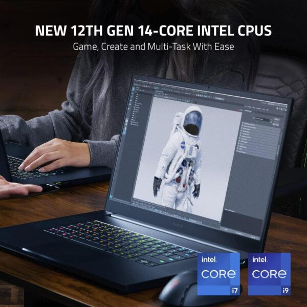Razer Blade 18 (2023) - 18 Inch Gaming-Laptop - NVIDIA RTX 4090 - Intel Core i9-13950HX - 18" QHD+ 240Hz Display (32GB DDR5 5600MHz, 2TB PCIe NVME SSD) UK-Layout | Black - Image 3