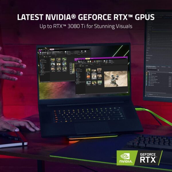 Razer Blade 18 (2023) - 18 Inch Gaming-Laptop - NVIDIA RTX 4090 - Intel Core i9-13950HX - 18" QHD+ 240Hz Display (32GB DDR5 5600MHz, 2TB PCIe NVME SSD) UK-Layout | Black - Image 4