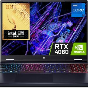 Acer Predator Helios Neo 16 PHN16-72 Gaming Laptop - Intel Core i7-14650HX, 16GB, 1TB SSD, NVIDIA GeForce RTX 4060 8G, 16" WQXGA IPS 165Hz, Windows 11, Black
