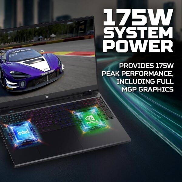 Acer Predator Helios Neo 16 PHN16-72 Gaming Laptop - Intel Core i7-14650HX, 16GB, 1TB SSD, NVIDIA GeForce RTX 4060 8G, 16" WQXGA IPS 165Hz, Windows 11, Black - Image 4