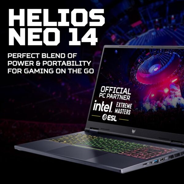 Acer Predator Helios Neo 16 PHN16-72 Gaming Laptop - Intel Core i7-14650HX, 16GB, 1TB SSD, NVIDIA GeForce RTX 4060 8G, 16" WQXGA IPS 165Hz, Windows 11, Black - Image 25