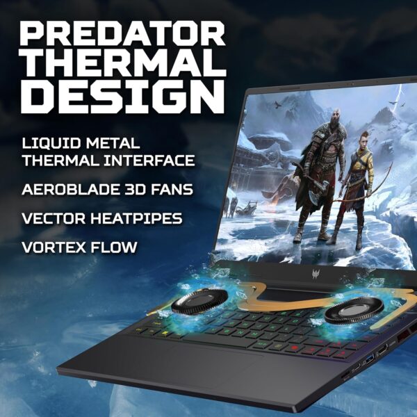 Acer Predator Helios Neo 16 PHN16-72 Gaming Laptop - Intel Core i7-14650HX, 16GB, 1TB SSD, NVIDIA GeForce RTX 4060 8G, 16" WQXGA IPS 165Hz, Windows 11, Black - Image 28