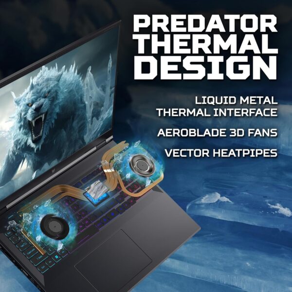Acer Predator Helios Neo 16 PHN16-72 Gaming Laptop - Intel Core i7-14650HX, 16GB, 1TB SSD, NVIDIA GeForce RTX 4060 8G, 16" WQXGA IPS 165Hz, Windows 11, Black - Image 36
