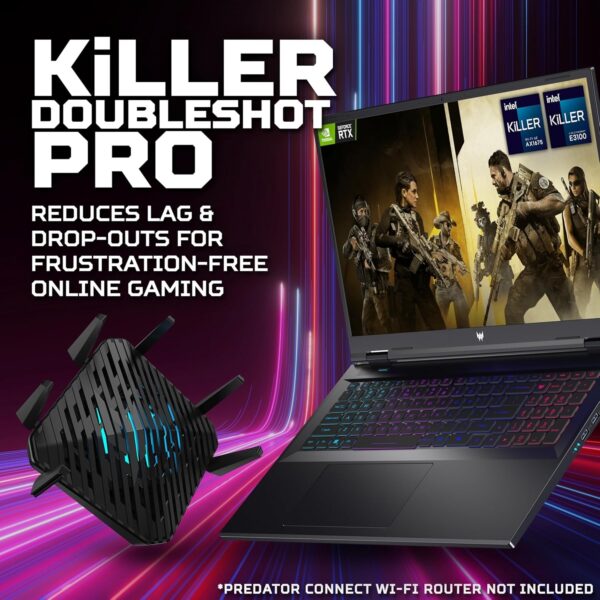 Acer Predator Helios Neo 16 PHN16-72 Gaming Laptop - Intel Core i7-14650HX, 16GB, 1TB SSD, NVIDIA GeForce RTX 4060 8G, 16" WQXGA IPS 165Hz, Windows 11, Black - Image 38