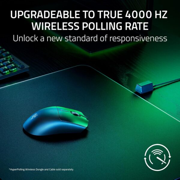 Razer Viper V3 HyperSpeed - Wireless Esports Mouse (Focus Pro 30K Optical Sensor, Up to 280 hours of Battery Life, Mechanical Mouse Switches Gen-2, 4000 Hz Wireless Polling Rate) Black - Image 8