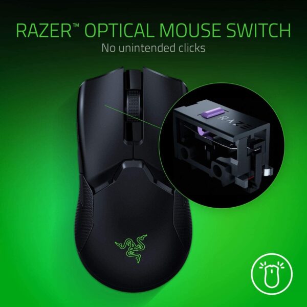 Razer Viper V3 HyperSpeed - Wireless Esports Mouse (Focus Pro 30K Optical Sensor, Up to 280 hours of Battery Life, Mechanical Mouse Switches Gen-2, 4000 Hz Wireless Polling Rate) Black - Image 17