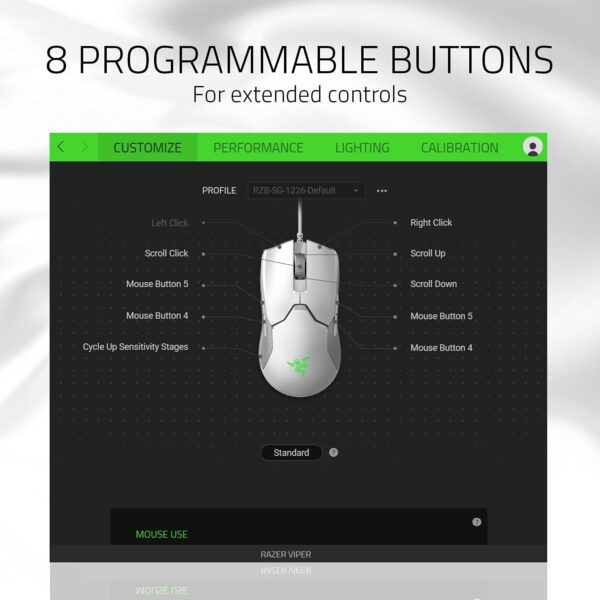 Razer Viper V3 HyperSpeed - Wireless Esports Mouse (Focus Pro 30K Optical Sensor, Up to 280 hours of Battery Life, Mechanical Mouse Switches Gen-2, 4000 Hz Wireless Polling Rate) Black - Image 24