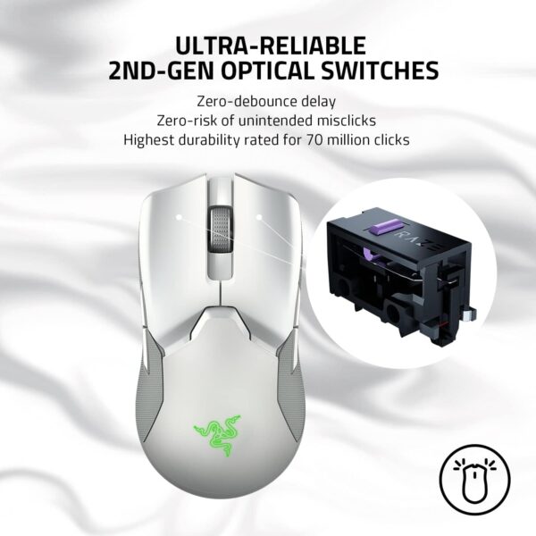 Razer Viper V3 HyperSpeed - Wireless Esports Mouse (Focus Pro 30K Optical Sensor, Up to 280 hours of Battery Life, Mechanical Mouse Switches Gen-2, 4000 Hz Wireless Polling Rate) Black - Image 27
