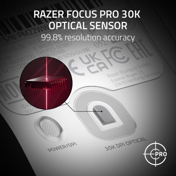 Razer Viper V3 HyperSpeed - Wireless Esports Mouse (Focus Pro 30K Optical Sensor, Up to 280 hours of Battery Life, Mechanical Mouse Switches Gen-2, 4000 Hz Wireless Polling Rate) Black - Image 35