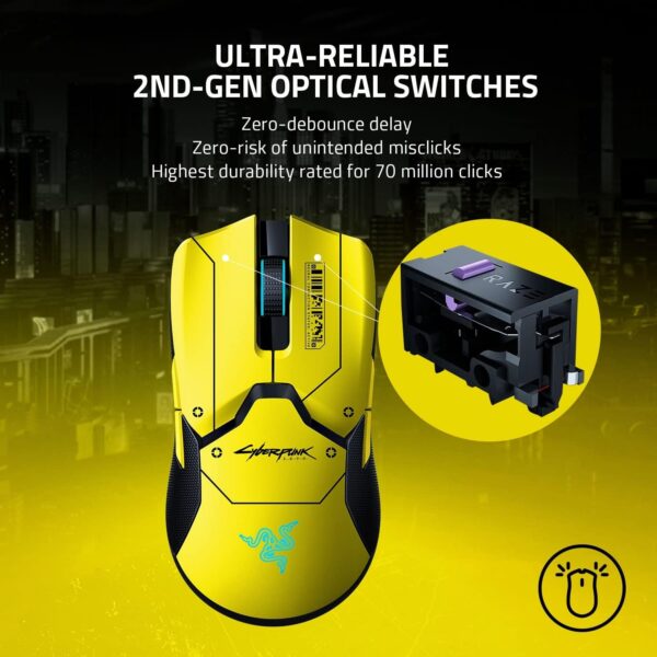 Razer Viper V3 HyperSpeed - Wireless Esports Mouse (Focus Pro 30K Optical Sensor, Up to 280 hours of Battery Life, Mechanical Mouse Switches Gen-2, 4000 Hz Wireless Polling Rate) Black - Image 45
