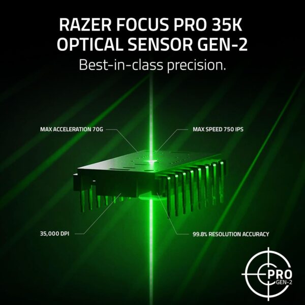 Razer Viper V3 HyperSpeed - Wireless Esports Mouse (Focus Pro 30K Optical Sensor, Up to 280 hours of Battery Life, Mechanical Mouse Switches Gen-2, 4000 Hz Wireless Polling Rate) Black - Image 62