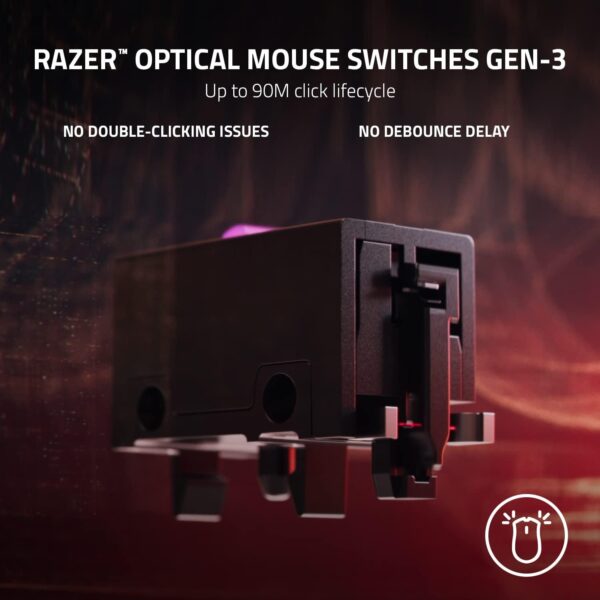 Razer Viper V3 HyperSpeed - Wireless Esports Mouse (Focus Pro 30K Optical Sensor, Up to 280 hours of Battery Life, Mechanical Mouse Switches Gen-2, 4000 Hz Wireless Polling Rate) Black - Image 78