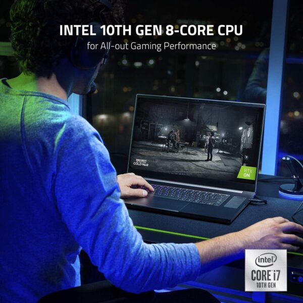 Razer Blade Pro 17 - 17.3 Inch Pro Gaming Laptop with 360 Hz FHD Display (Intel Core i7, NVIDIA RTX 3070, 16 GB RAM, 512 GB SSD, Chroma RGB) UK Layout | Black - Image 7