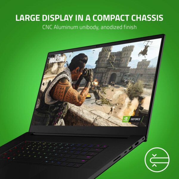 Razer Blade Pro 17 - 17.3 Inch Pro Gaming Laptop with 360 Hz FHD Display (Intel Core i7, NVIDIA RTX 3070, 16 GB RAM, 512 GB SSD, Chroma RGB) UK Layout | Black - Image 13