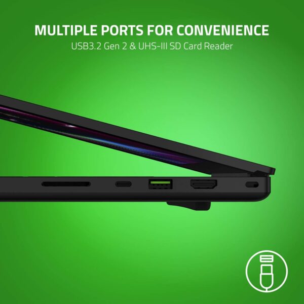 Razer Blade Pro 17 - 17.3 Inch Pro Gaming Laptop with 360 Hz FHD Display (Intel Core i7, NVIDIA RTX 3070, 16 GB RAM, 512 GB SSD, Chroma RGB) UK Layout | Black - Image 17