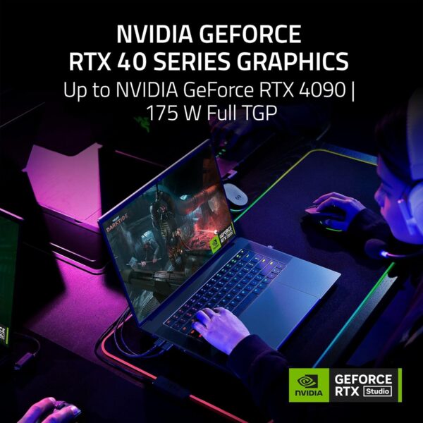 Razer Blade Pro 17 - 17.3 Inch Pro Gaming Laptop with 360 Hz FHD Display (Intel Core i7, NVIDIA RTX 3070, 16 GB RAM, 512 GB SSD, Chroma RGB) UK Layout | Black - Image 20