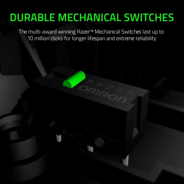 Razer DeathAdder Essential (2021) - Wired Gaming Mouse (Optical Sensor, 6400 DPI, 5 Programmable Buttons, Ergonomic Form Factor) Black - Image 3