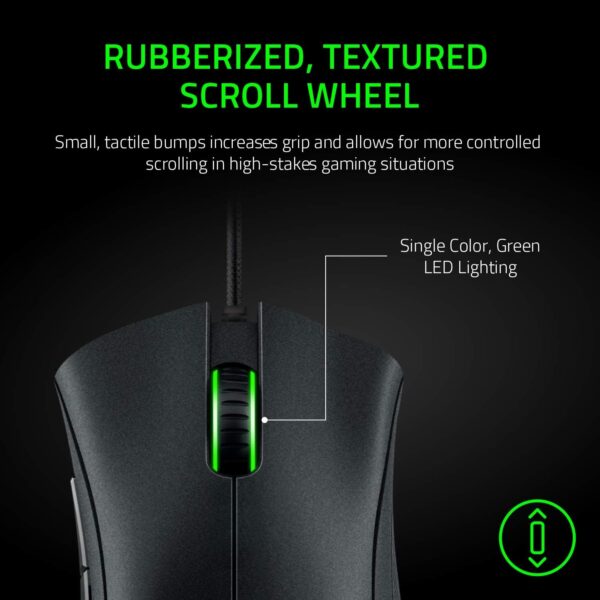 Razer DeathAdder Essential (2021) - Wired Gaming Mouse (Optical Sensor, 6400 DPI, 5 Programmable Buttons, Ergonomic Form Factor) Black - Image 6
