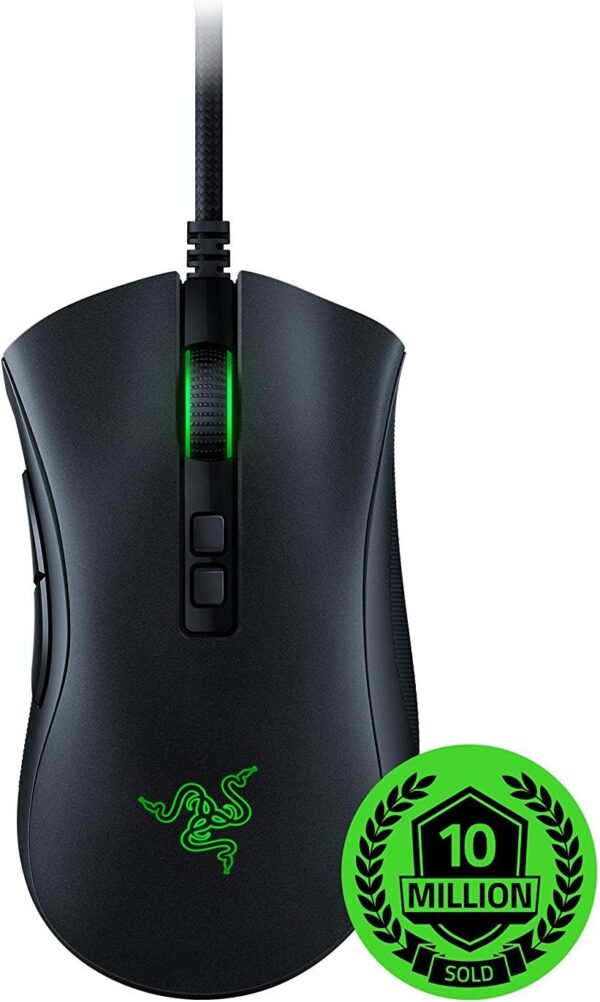 Razer DeathAdder Essential (2021) - Wired Gaming Mouse (Optical Sensor, 6400 DPI, 5 Programmable Buttons, Ergonomic Form Factor) Black - Image 57
