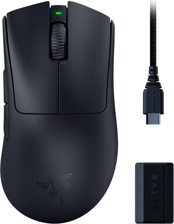 Razer DeathAdder Essential (2021) - Wired Gaming Mouse (Optical Sensor, 6400 DPI, 5 Programmable Buttons, Ergonomic Form Factor) Black - Image 67